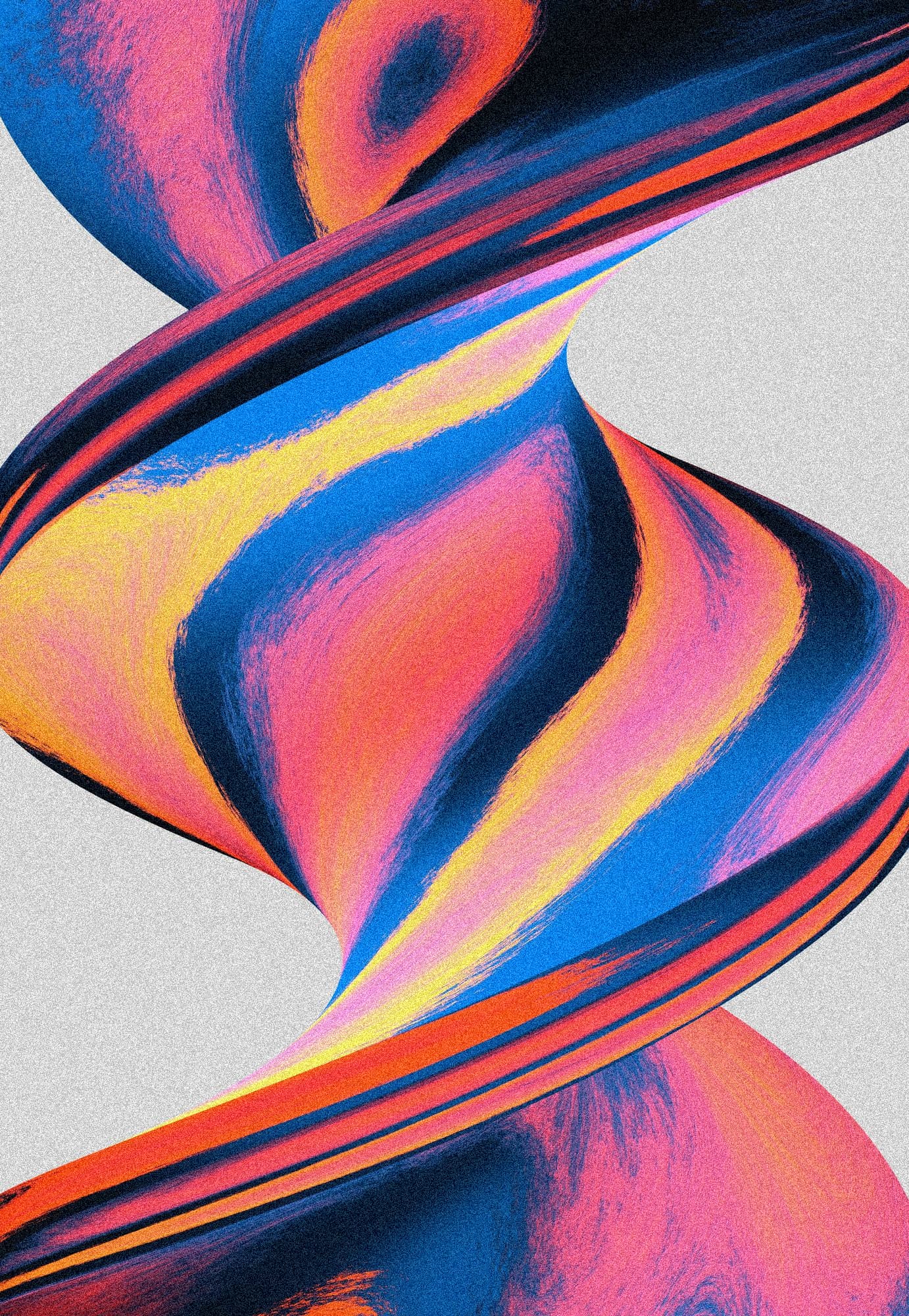 Abstract colorful geometric shapes representing A/B testing paths